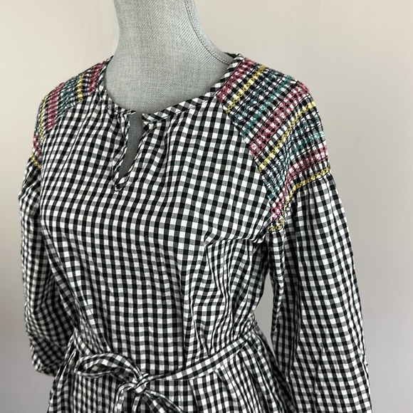Madewell Smocked Gingham Top Size Small - Picture 8 of 16